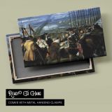 The Surrender of Breda by Diego Velazquez - canvas rear frame and hanging hardware