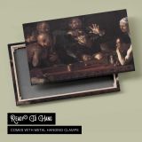 The Tooth Drawer by Caravaggio - canvas rear frame and hanging hardware