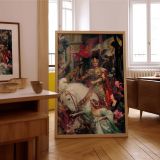 The Two Crowns by Frank Dicksee - Knight in Gold Armor with White Horse canvas wall art - Image 7
