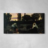 The Vale of Rest by John Everett Millais — single-panel canvas on a pale wall