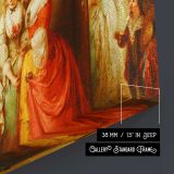 The Vicar of Wakefield by Abraham Solomon - canvas surface and wrapped edge detail