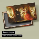The Vicar of Wakefield by Abraham Solomon - canvas rear frame and hanging hardware