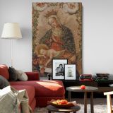 The Virgin Adoring the Christ Child - Renaissance Marian Scene with Two Saints canvas wall art