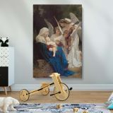 The Virgin of the Angels - Mary and Christ Child Surrounded by Cherubs By Bouguereau canvas wall art - Image 2