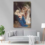 The Virgin of the Angels - Mary and Christ Child Surrounded by Cherubs By Bouguereau canvas wall art - Image 5