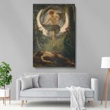 The Vision of Endymion - Dreamlike Moonlit Scene By Edward John Poynter canvas wall art - Image 5