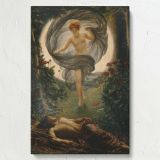 The Vision of Endymion - Dreamlike Moonlit Scene By Edward John Poynter canvas wall art - Image 7
