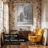 The Widow's Mite - Humble Giving Scene by Gustave Dore canvas wall art - Image 3
