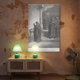 The Widow's Mite - Humble Giving Scene by Gustave Dore canvas wall art - Image 5