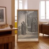 The Widow's Mite - Humble Giving Scene by Gustave Dore canvas wall art - Image 7
