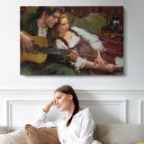 Theballad-large by Daniel Gerhartz - single-panel canvas displayed above a sofa