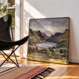 Thirlmere (1914) painting in high resolution by Paul Nash — room mockup view 2