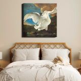 Threatened swan (1650) by Jan Asselijn — room mockup view 17