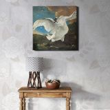 Threatened swan (1650) by Jan Asselijn — room mockup view 1