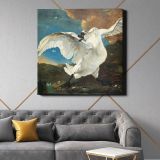 Threatened swan (1650) by Jan Asselijn — room mockup view 21