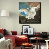 Threatened swan (1650) by Jan Asselijn — room mockup view 22