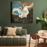 Threatened swan (1650) by Jan Asselijn — room mockup view 15