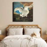 Threatened swan (1650) by Jan Asselijn — room mockup view 17
