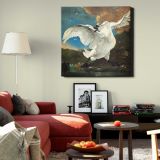 Threatened swan (1650) by Jan Asselijn — room mockup view 22