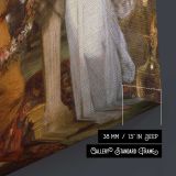 Three Ladies Adorning a Term of Hymen by Sir Joshua Reynolds - canvas surface and wrapped edge detail