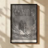 Three Men in the Furnace - Gustave Dore Fiery Deliverance Scene canvas wall art - Image 2