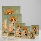 Time vs Money - Lady Liberty with Retro Phone Poster - Image 4