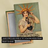 Time vs Money - Lady Liberty with Retro Phone Poster - Image 6