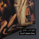 Titania and Bottom by Henry Fuseli - canvas surface and wrapped edge detail