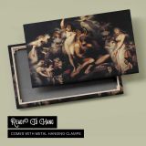 Titania and Bottom by Henry Fuseli - canvas rear frame and hanging hardware