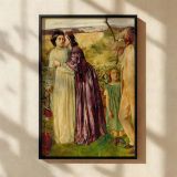 Too Late by William Lindsay Windus - Family Scene in Purple and Beige Field canvas wall art - Image 2