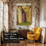 Too Late by William Lindsay Windus - Family Scene in Purple and Beige Field canvas wall art - Image 3