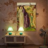 Too Late by William Lindsay Windus - Family Scene in Purple and Beige Field canvas wall art - Image 5