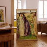 Too Late by William Lindsay Windus - Family Scene in Purple and Beige Field canvas wall art - Image 7