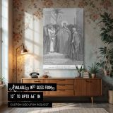 Tribute Money - Teaching Scene by Gustave Dore canvas wall art