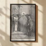 Tribute Money - Teaching Scene by Gustave Dore canvas wall art - Image 2