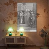 Tribute Money - Teaching Scene by Gustave Dore canvas wall art - Image 5