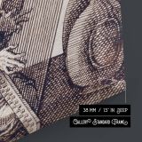 Turk Playing Harp - Melchior Lorch Fine Black Ink Illustration canvas wall art - Image 8