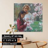 Two Women beneath Magnolia Blossoms by Daniel Gerhartz — room mockup view 6