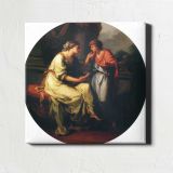 Two Women in Conversation — room mockup view 1