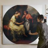 Two Women in Conversation — room mockup view 3