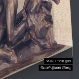 Ugolino by Auguste Rodin - canvas surface and wrapped edge detail