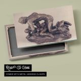 Ugolino by Auguste Rodin - canvas rear frame and hanging hardware
