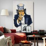 Uncle Sam Wants You - Patriotic Recruitment Poster Reproduction By James Montgomery Flagg