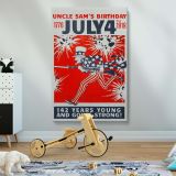 Uncle Sam's Birthday - 1776 to July 4th 1918 Poster Art - Image 2