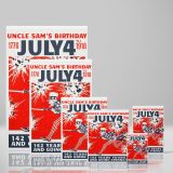 Uncle Sam's Birthday - 1776 to July 4th 1918 Poster Art - Image 4