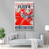 Uncle Sam's Birthday - 1776 to July 4th 1918 Poster Art - Image 5