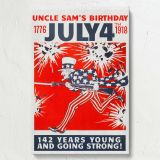 Uncle Sam's Birthday - 1776 to July 4th 1918 Poster Art - Image 7