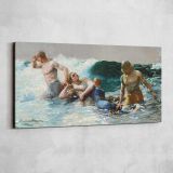 Undertow by Winslow Homer — single-panel canvas shown on a pale studio wall