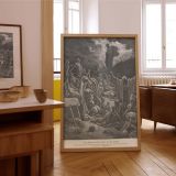 Valley of Dry Bones - Gustave Dore Resurrection of Skeletons Scene canvas wall art - Image 7