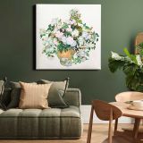 Van Gogh's Still Life Vase with Pink Roses — room mockup view 15
